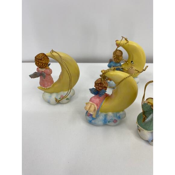 Vintage Bradford Exchange Ornaments Heaven’s Little Helpers Set of 5 - Picture 8 of 9